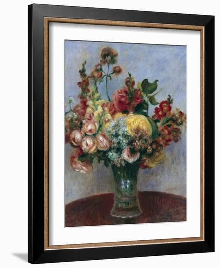 Flowers in a Vase-Pierre-Auguste Renoir-Framed Art Print