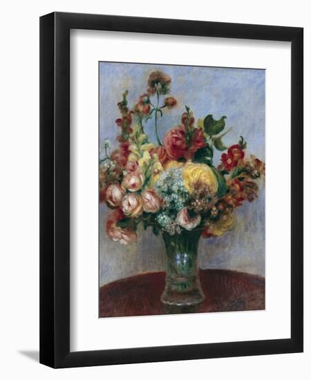 Flowers in a Vase-Pierre-Auguste Renoir-Framed Art Print