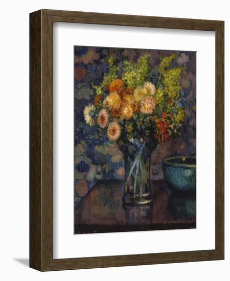 Flowers in a Vase-Theo van Rysselberghe-Framed Giclee Print