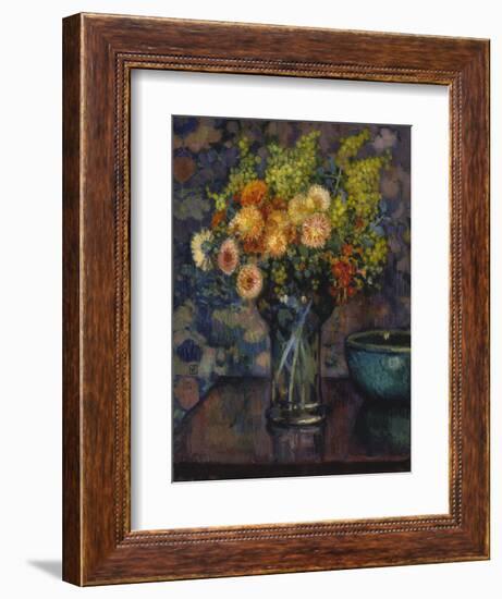 Flowers in a Vase-Theo van Rysselberghe-Framed Giclee Print