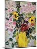 Flowers in a Yellow Jug-Lilia Orlova Holmes-Mounted Giclee Print