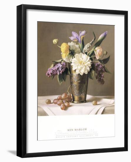 Flowers in an Indian Vase-Ken Marlow-Framed Art Print