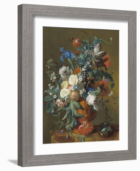 Flowers in an Urn, c.1720-1722-Jan van Huysum-Framed Giclee Print