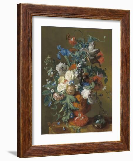 Flowers in an Urn, c.1720-1722-Jan van Huysum-Framed Giclee Print