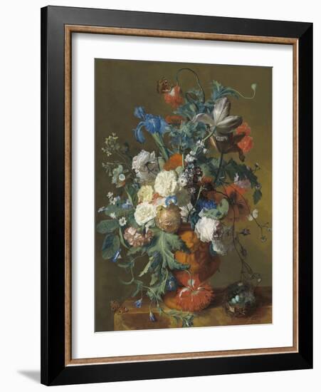 Flowers in an Urn, c.1720-1722-Jan van Huysum-Framed Giclee Print