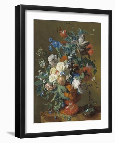 Flowers in an Urn, c.1720-1722-Jan van Huysum-Framed Giclee Print