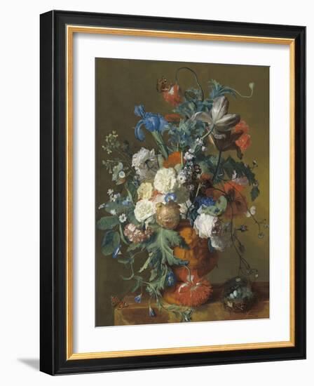 Flowers in an Urn, c.1720-1722-Jan van Huysum-Framed Giclee Print