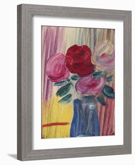 Flowers in Blue Vase-Alexej Von Jawlensky-Framed Giclee Print