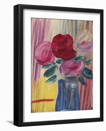 Flowers in Blue Vase-Alexej Von Jawlensky-Framed Giclee Print