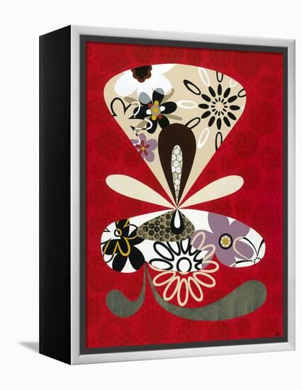 Flowers in Flight II-Mary Calkins-Framed Premier Image Canvas