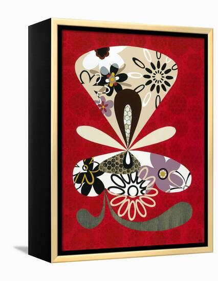 Flowers in Flight II-Mary Calkins-Framed Premier Image Canvas