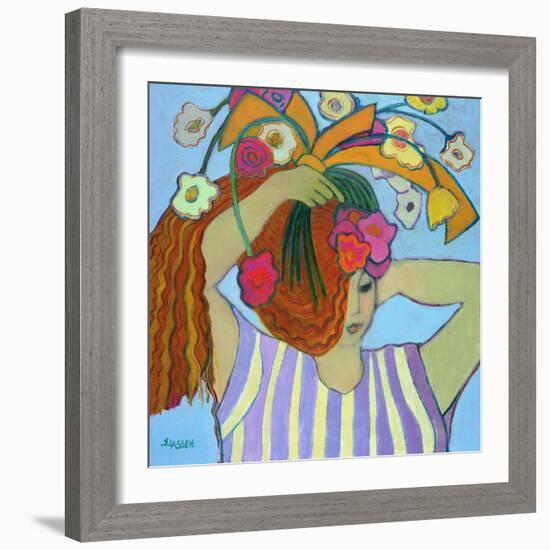 Flowers in Her Hair, 2003-04-Jeanette Lassen-Framed Giclee Print