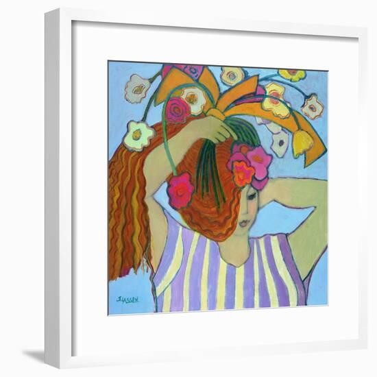 Flowers in Her Hair, 2003-04-Jeanette Lassen-Framed Giclee Print