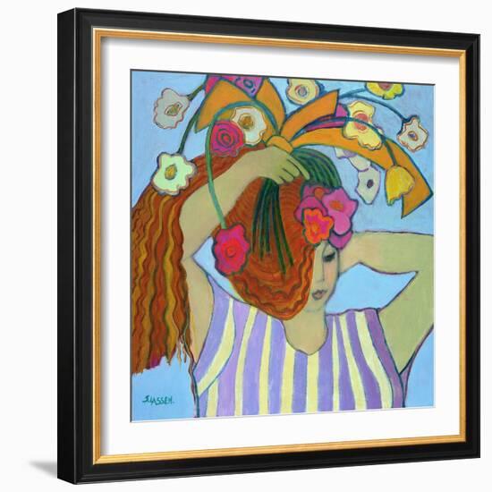 Flowers in Her Hair, 2003-04-Jeanette Lassen-Framed Giclee Print