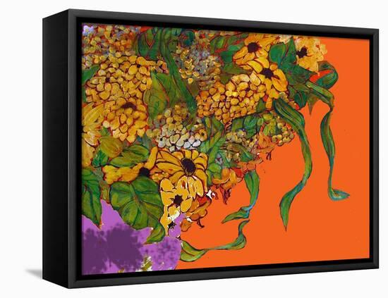 Flowers In My Vase-Linda Arthurs-Framed Premier Image Canvas