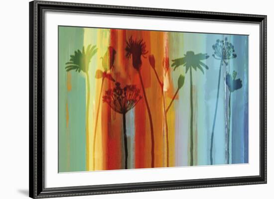 Flowers in Silhouette-Tania Bello-Framed Giclee Print