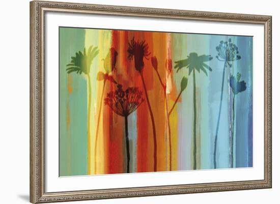 Flowers in Silhouette-Tania Bello-Framed Giclee Print