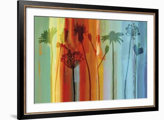 Flowers in Silhouette-Tania Bello-Framed Giclee Print