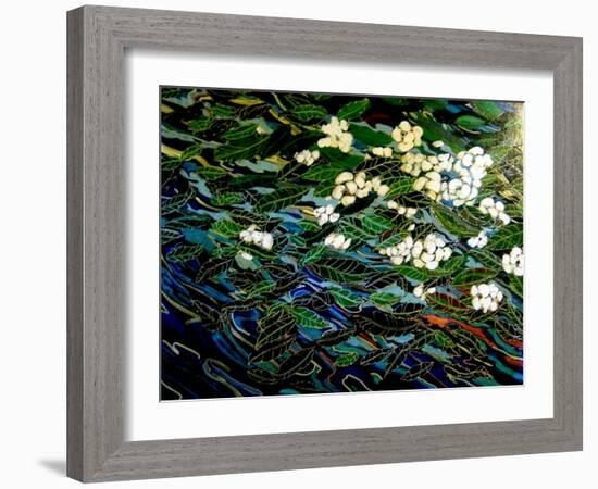 Flowers in stream-Linda Arthurs-Framed Giclee Print