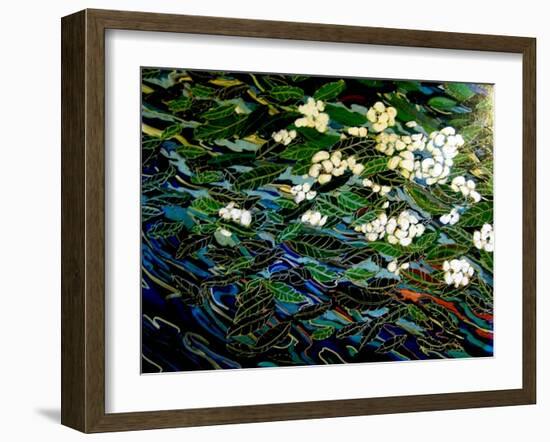 Flowers in stream-Linda Arthurs-Framed Giclee Print