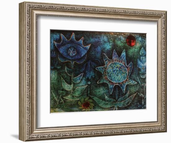 Flowers in the Night (1930)-Paul Klee-Framed Art Print