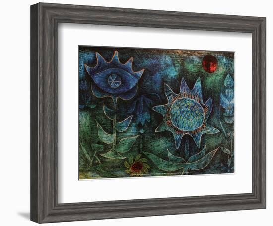 Flowers in the Night (1930)-Paul Klee-Framed Art Print