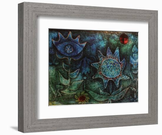 Flowers in the Night (1930)-Paul Klee-Framed Art Print