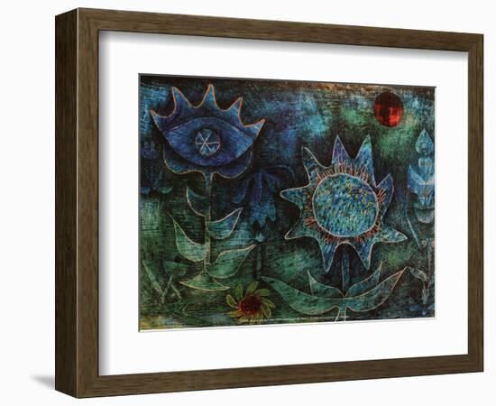 Flowers in the Night (1930)-Paul Klee-Framed Art Print