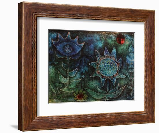 Flowers in the Night (1930)-Paul Klee-Framed Art Print