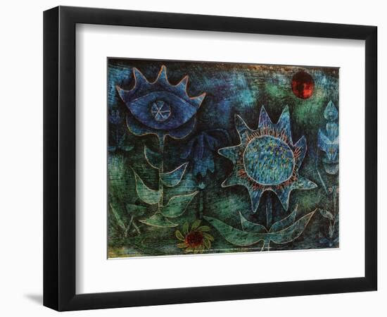 Flowers in the Night (1930)-Paul Klee-Framed Art Print