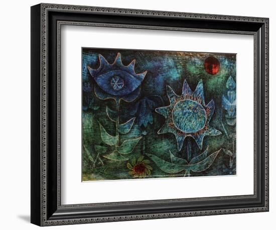 Flowers in the Night (1930)-Paul Klee-Framed Art Print