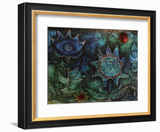 Flowers in the Night (1930)-Paul Klee-Framed Art Print