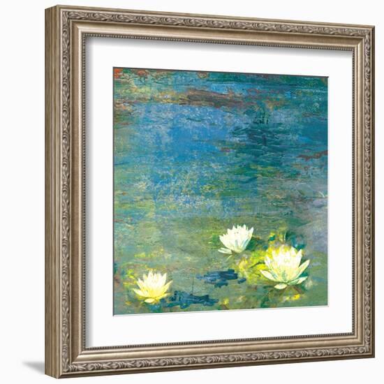 Flowers in the Pond-Andrew Michaels-Framed Art Print