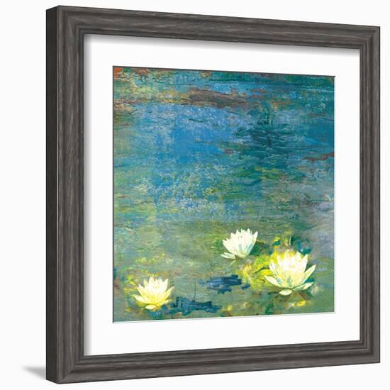 Flowers in the Pond-Andrew Michaels-Framed Art Print