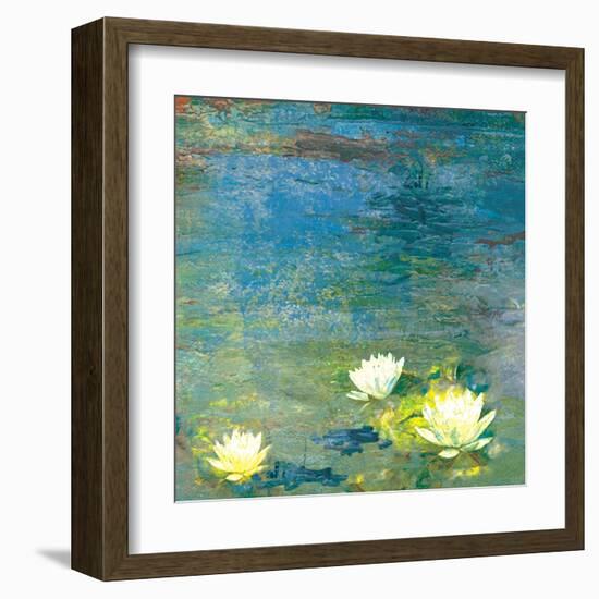 Flowers in the Pond-Andrew Michaels-Framed Art Print