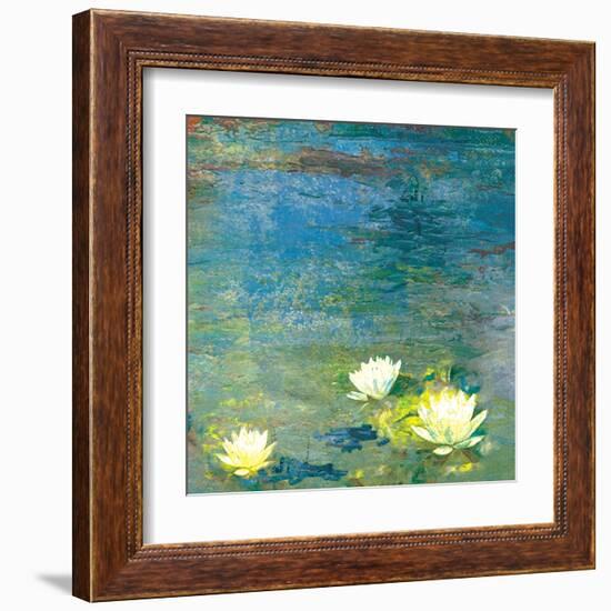 Flowers in the Pond-Andrew Michaels-Framed Art Print