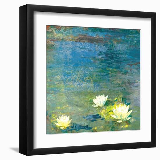 Flowers in the Pond-Andrew Michaels-Framed Art Print