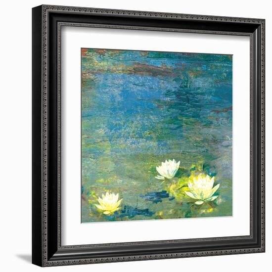 Flowers in the Pond-Andrew Michaels-Framed Art Print