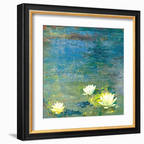 Flowers in the Pond-Andrew Michaels-Framed Art Print