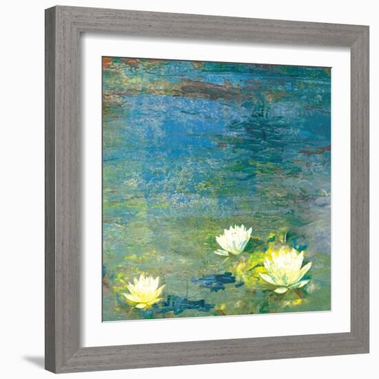 Flowers in the Pond-Andrew Michaels-Framed Art Print