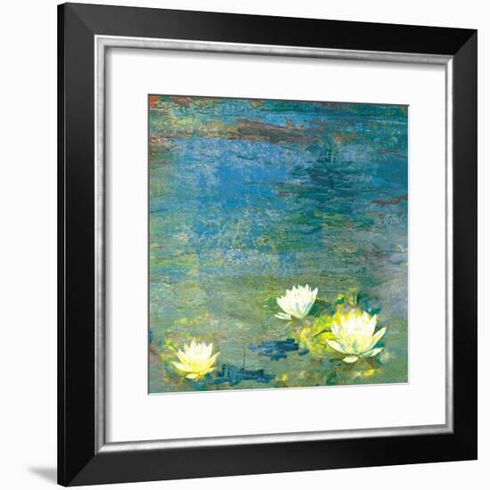 Flowers in the Pond-Andrew Michaels-Framed Art Print