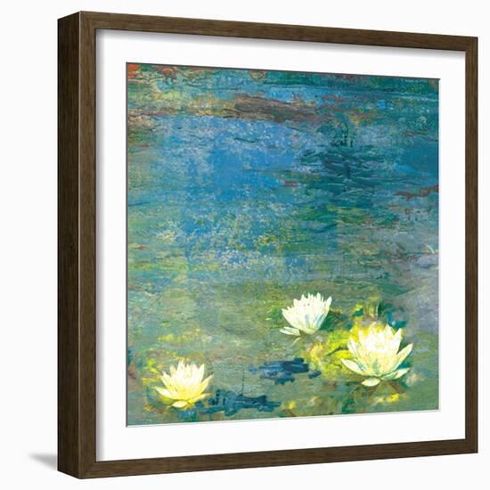 Flowers in the Pond-Andrew Michaels-Framed Art Print