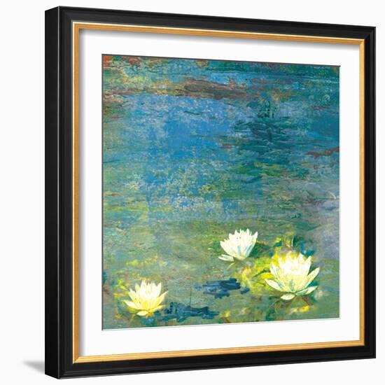 Flowers in the Pond-Andrew Michaels-Framed Art Print