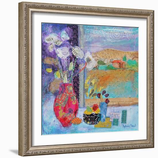 Flowers in the Window 2014-Sylvia Paul-Framed Giclee Print