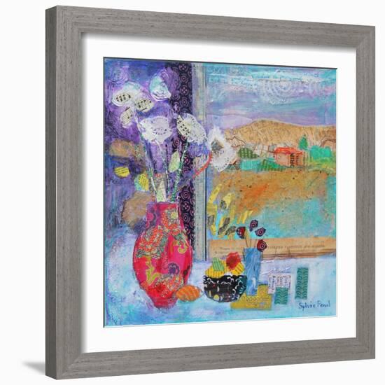 Flowers in the Window 2014-Sylvia Paul-Framed Giclee Print