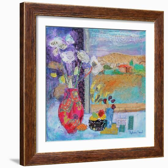 Flowers in the Window 2014-Sylvia Paul-Framed Giclee Print