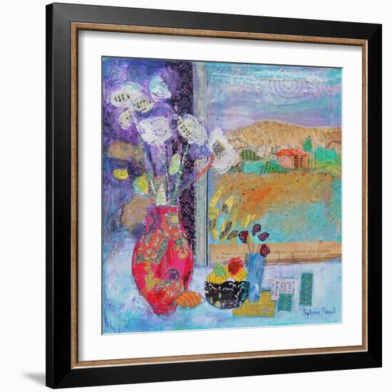 Flowers in the Window 2014-Sylvia Paul-Framed Giclee Print