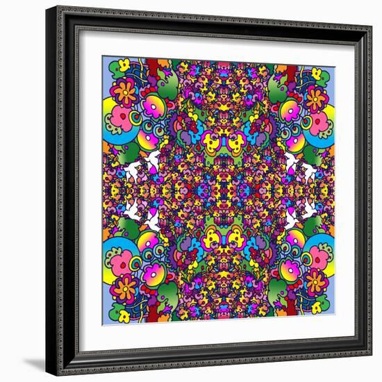 Flowers Kalidescope-Howie Green-Framed Giclee Print