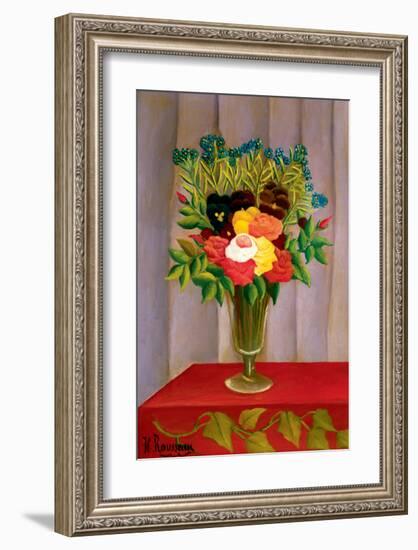 Flowers Lavender-Henri Rousseau-Framed Premium Giclee Print