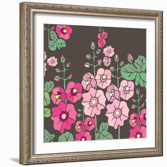 Flowers, Malvarrosa Color-Belen Mena-Framed Giclee Print